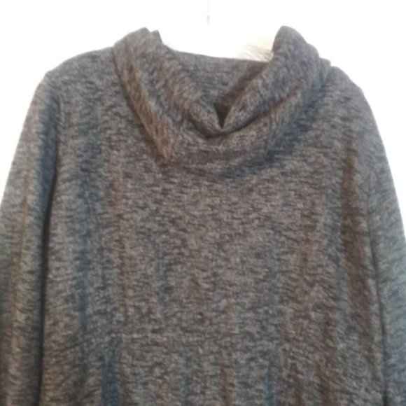 Merona women's XL black and gray marbled lightweight hooded jacket - Picture 7 of 14